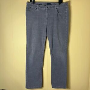 Talbots Size 14W Gray Corduroy Heritage Pants Pre-owned Five Pockets